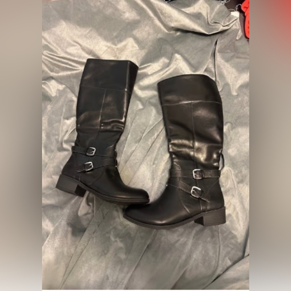 Black Knee High Boots